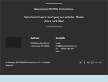 Tablet Screenshot of 2sevenproductions.com